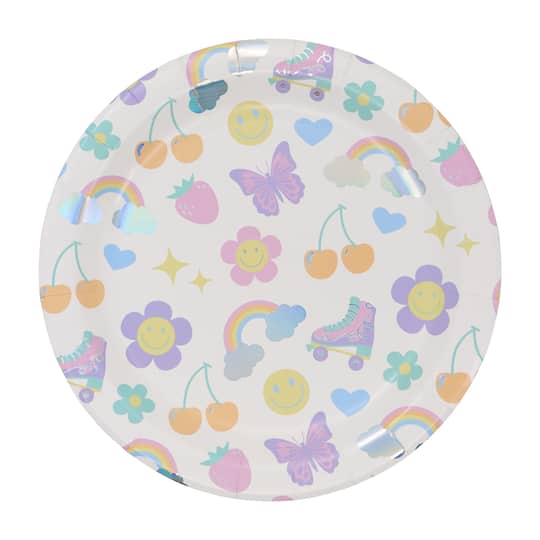 12 Packs: 8 ct. (96 total) 9" Good Vibes Dinner Plates by Celebrate It™